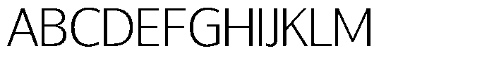 Chatwin Extra Light Semi Expanded Font UPPERCASE
