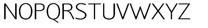 Chatwin Extra Light Semi Expanded Font UPPERCASE
