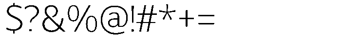 Chatwin Extra Light Font OTHER CHARS