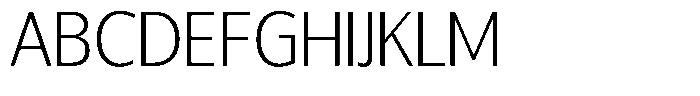 Chatwin Extra Light Font UPPERCASE