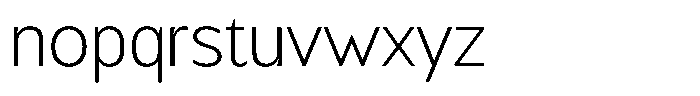 Chatwin Extra Light Font LOWERCASE