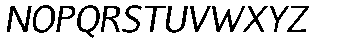 Chatwin Italic Font UPPERCASE