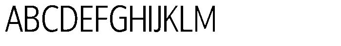 Chatwin Light Condensed Font UPPERCASE