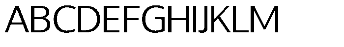 Chatwin Light Expanded Font UPPERCASE