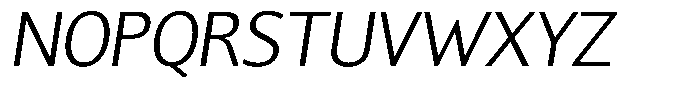 Chatwin Light Italic Font UPPERCASE