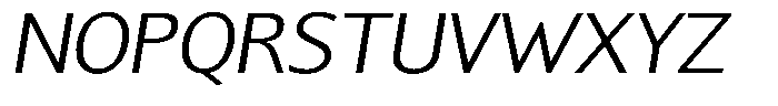 Chatwin Light Semi Expanded Italic Font UPPERCASE