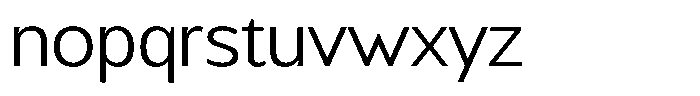 Chatwin Light Semi Expanded Font LOWERCASE