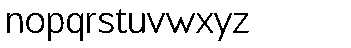 Chatwin Light Font LOWERCASE