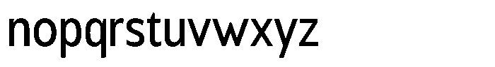 Chatwin Medium Condensed Font LOWERCASE