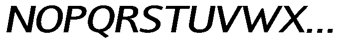 Chatwin Medium Expanded Italic Font UPPERCASE