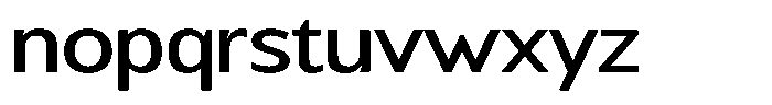 Chatwin Medium Expanded Font LOWERCASE