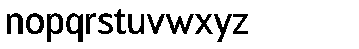 Chatwin Medium Semi Condensed Font LOWERCASE