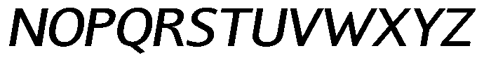 Chatwin Medium Semi Expanded Italic Font UPPERCASE