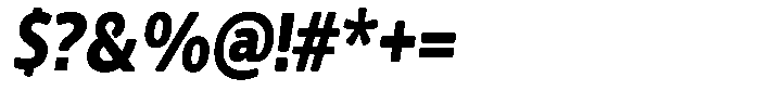 Chatwin Rounded Black Condensed Italic Font OTHER CHARS