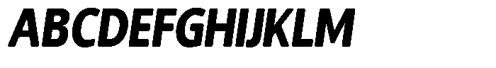 Chatwin Rounded Black Condensed Italic Font UPPERCASE