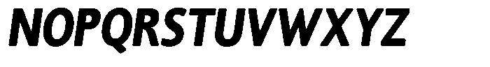 Chatwin Rounded Black Condensed Italic Font UPPERCASE