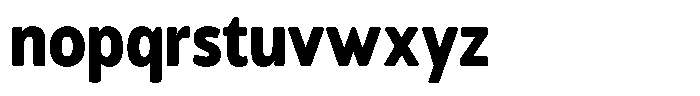 Chatwin Rounded Black Condensed Font LOWERCASE