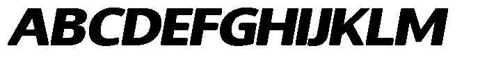 Chatwin Rounded Black Expanded Italic Font UPPERCASE