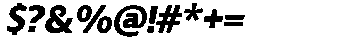 Chatwin Rounded Black Italic Font OTHER CHARS