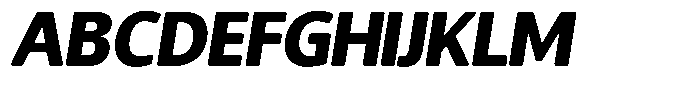 Chatwin Rounded Black Italic Font UPPERCASE