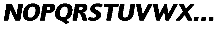 Chatwin Rounded Black Semi Expanded Italic Font UPPERCASE
