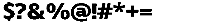 Chatwin Rounded Black Semi Expanded Font OTHER CHARS