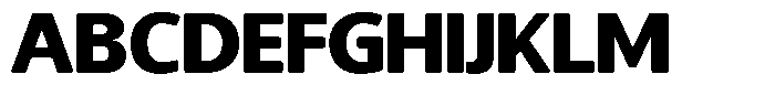 Chatwin Rounded Black Semi Expanded Font UPPERCASE