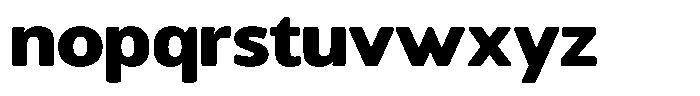 Chatwin Rounded Black Semi Expanded Font LOWERCASE