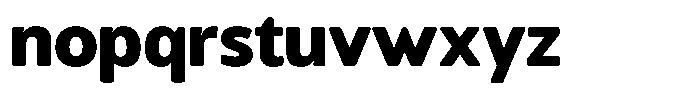 Chatwin Rounded Black Font LOWERCASE