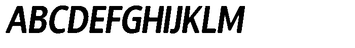 Chatwin Rounded Bold Condensed Italic Font UPPERCASE