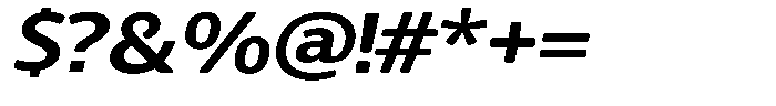Chatwin Rounded Bold Expanded Italic Font OTHER CHARS