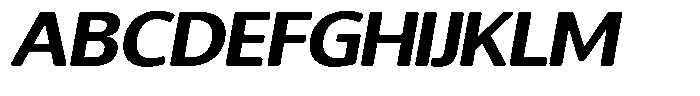 Chatwin Rounded Bold Expanded Italic Font UPPERCASE
