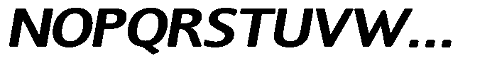 Chatwin Rounded Bold Expanded Italic Font UPPERCASE