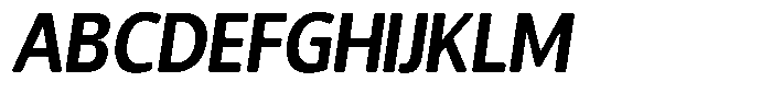 Chatwin Rounded Bold Semi Condensed Italic Font UPPERCASE