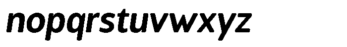 Chatwin Rounded Bold Semi Condensed Italic Font LOWERCASE