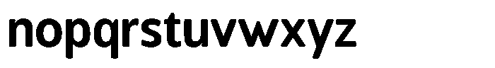 Chatwin Rounded Bold Semi Condensed Font LOWERCASE
