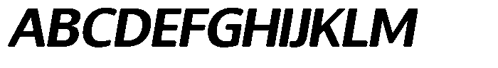 Chatwin Rounded Bold Semi Expanded Italic Font UPPERCASE