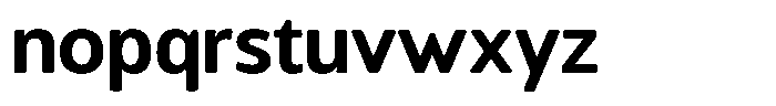 Chatwin Rounded Bold Font LOWERCASE