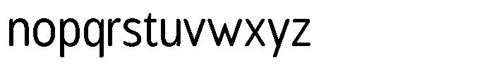 Chatwin Rounded Condensed Font LOWERCASE