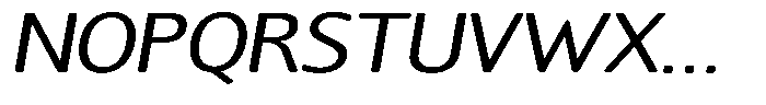 Chatwin Rounded Expanded Italic Font UPPERCASE