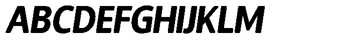 Chatwin Rounded Extra Bold Semi Condensed Italic Font UPPERCASE