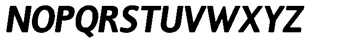 Chatwin Rounded Extra Bold Semi Condensed Italic Font UPPERCASE