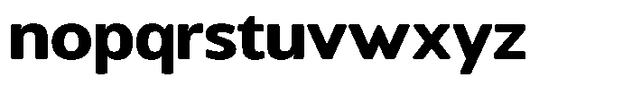 Chatwin Rounded Extra Bold Semi Expanded Font LOWERCASE