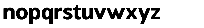 Chatwin Rounded Extra Bold Font LOWERCASE