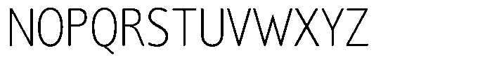 Chatwin Rounded Extra Light Condensed Font UPPERCASE