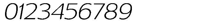 Chatwin Rounded Extra Light Expanded Italic Font OTHER CHARS
