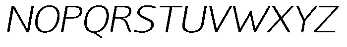 Chatwin Rounded Extra Light Expanded Italic Font UPPERCASE