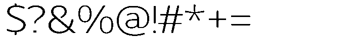 Chatwin Rounded Extra Light Expanded Font OTHER CHARS