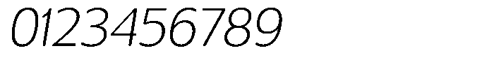 Chatwin Rounded Extra Light Italic Font OTHER CHARS