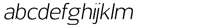 Chatwin Rounded Extra Light Semi Expanded Italic FONT